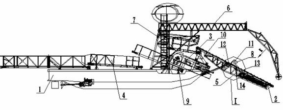 Fishing and guiding device for decontamination robot