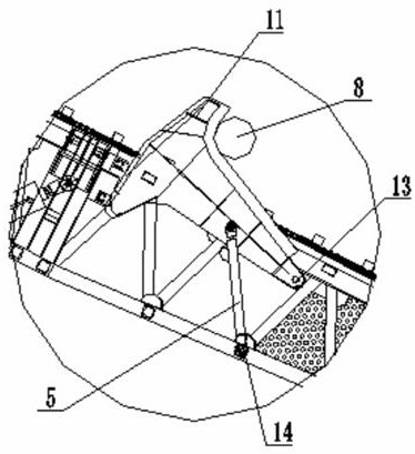 Fishing and guiding device for decontamination robot