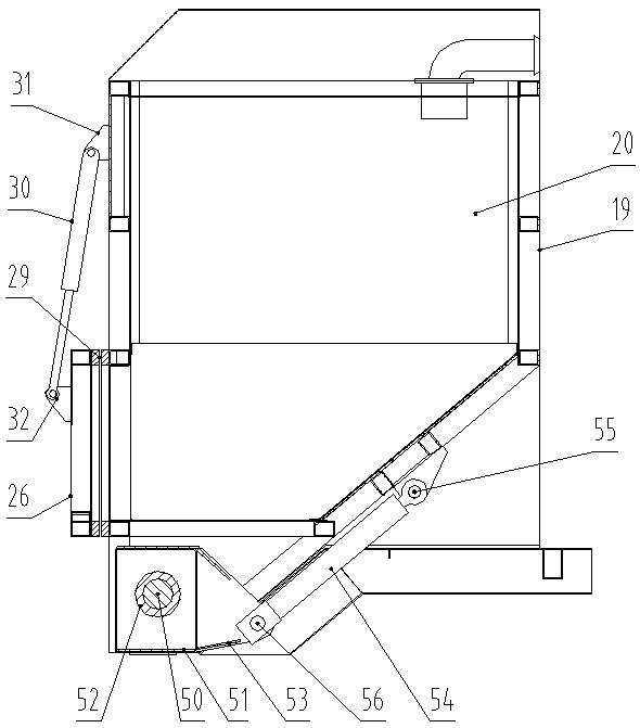 High-pressure water removing device used for removing road markings