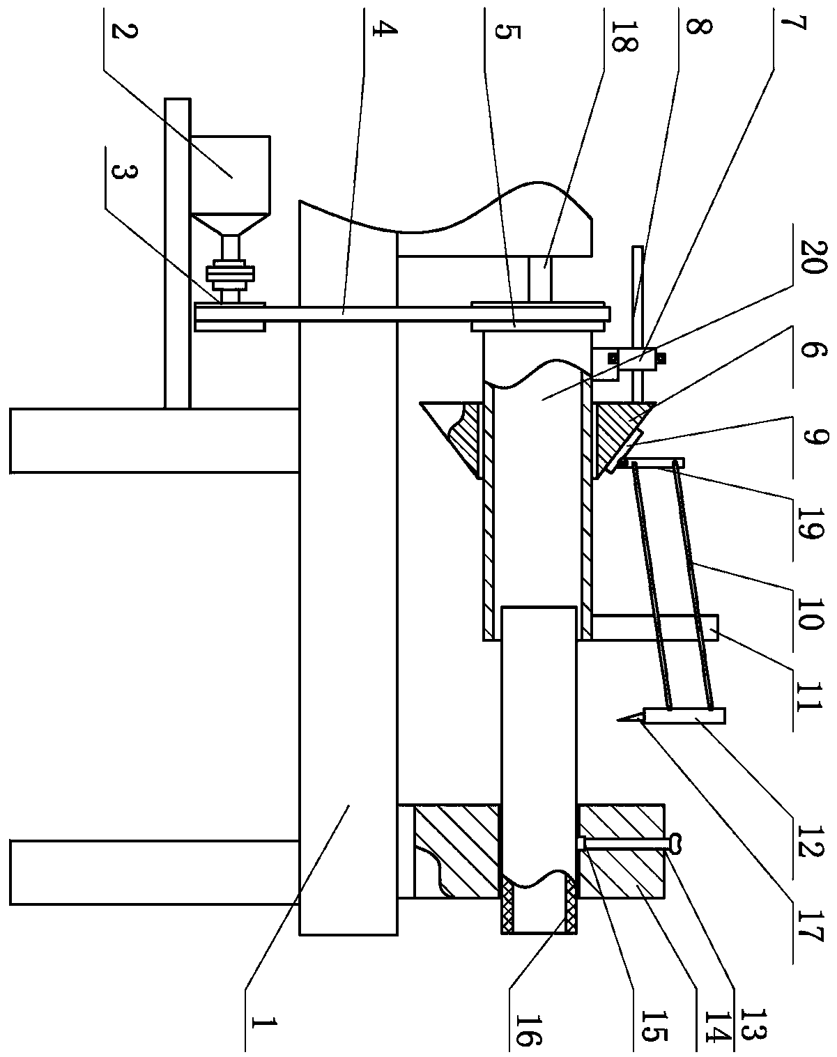 Novel plastic pipe cutting machine