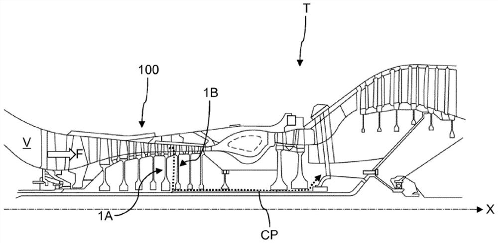 A turbine and method of collecting airflow in a turbine