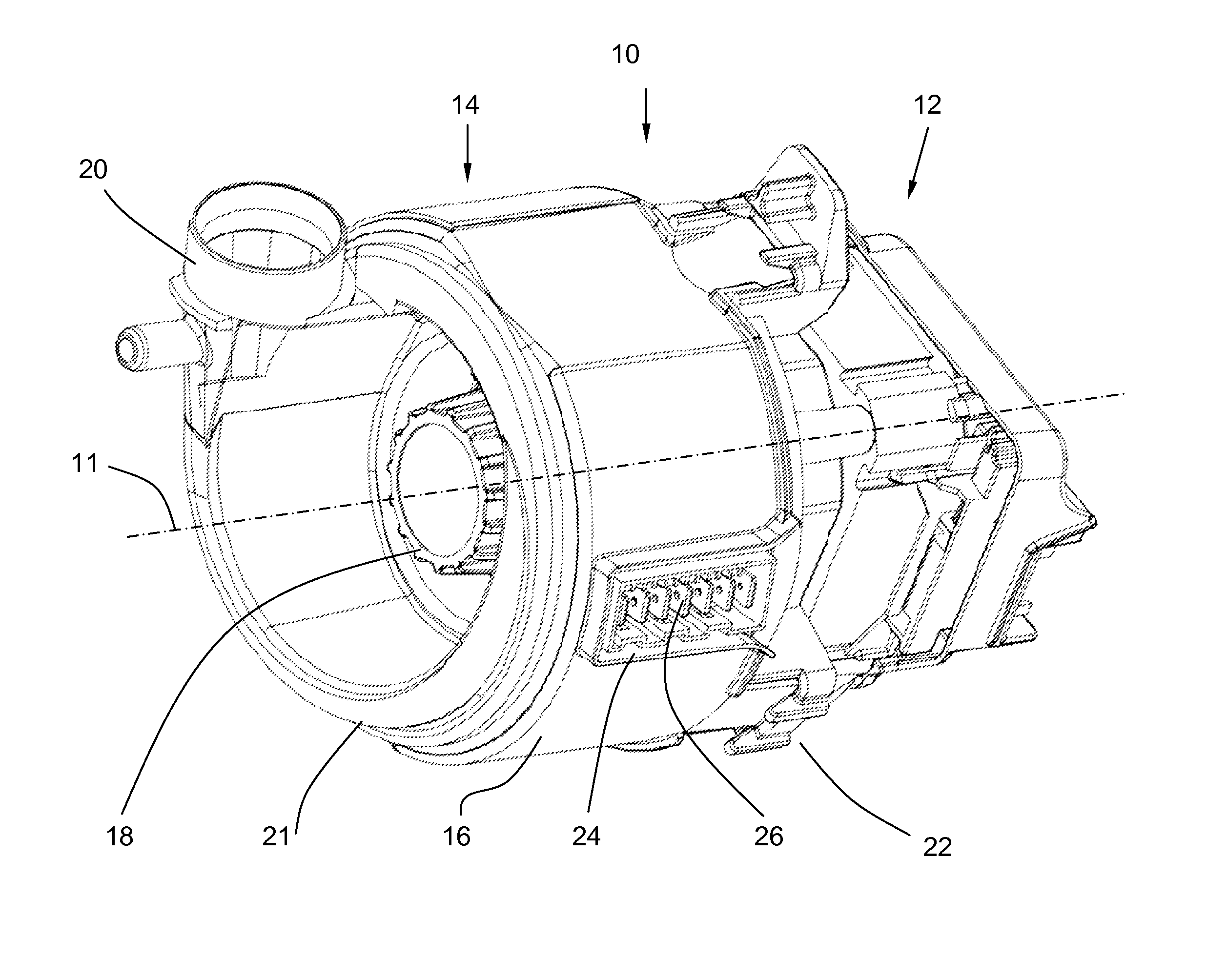 Pump having a heating device