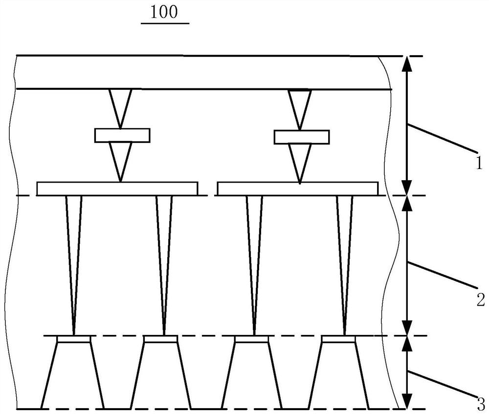 Positioning method and positioning device for target position of semiconductor chip sample