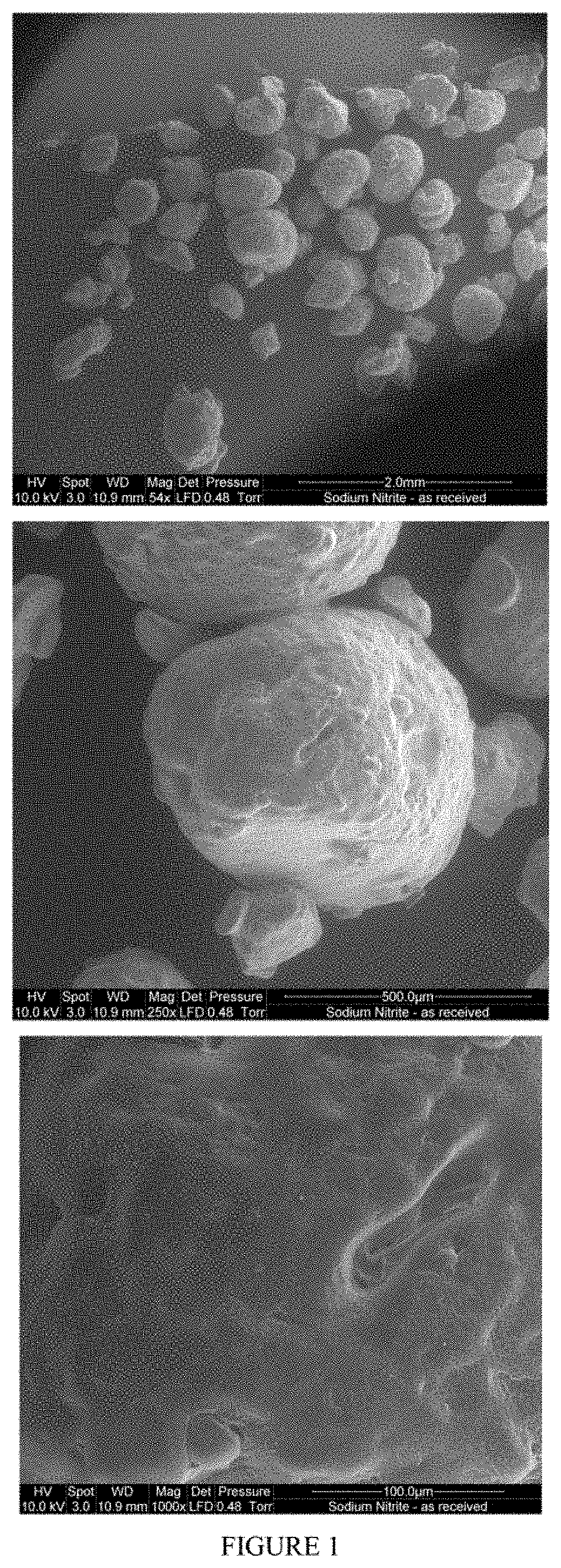 Nitrite microencapsulation, and uses of microencapsulated nitrite in the manufacture of pest baits