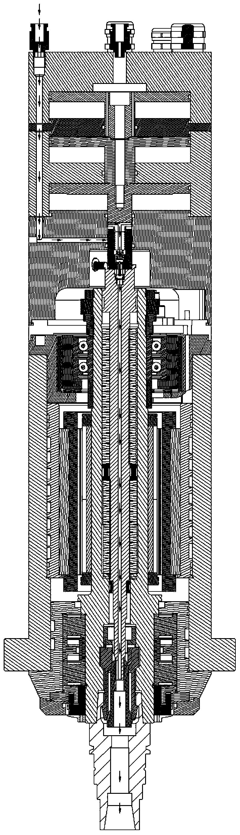 Electric spindle structure of high-speed finish engraving machine