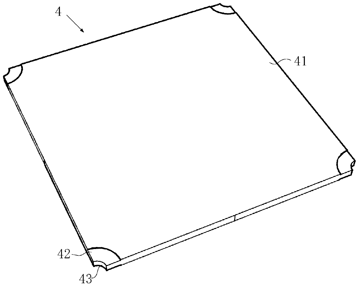 Floor overhead leveling device and laying method thereof