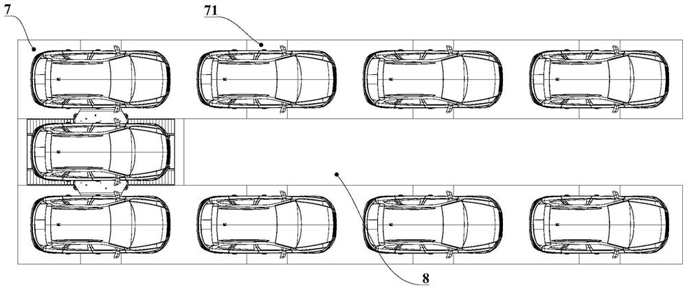 A lateral movement parking system