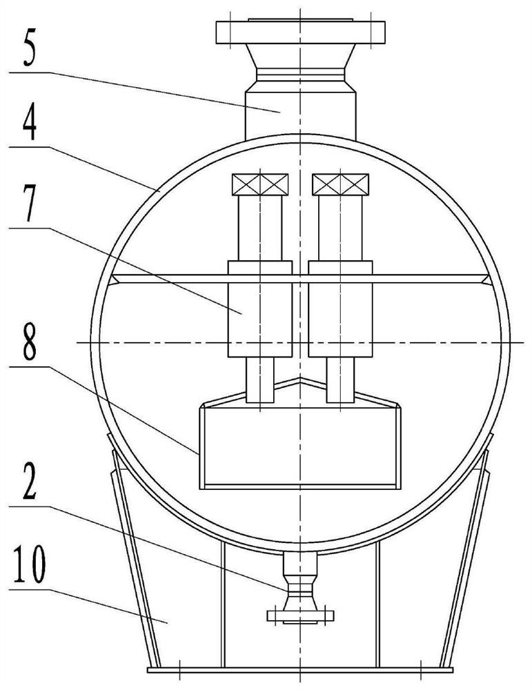 Horizontal combined filtering separator