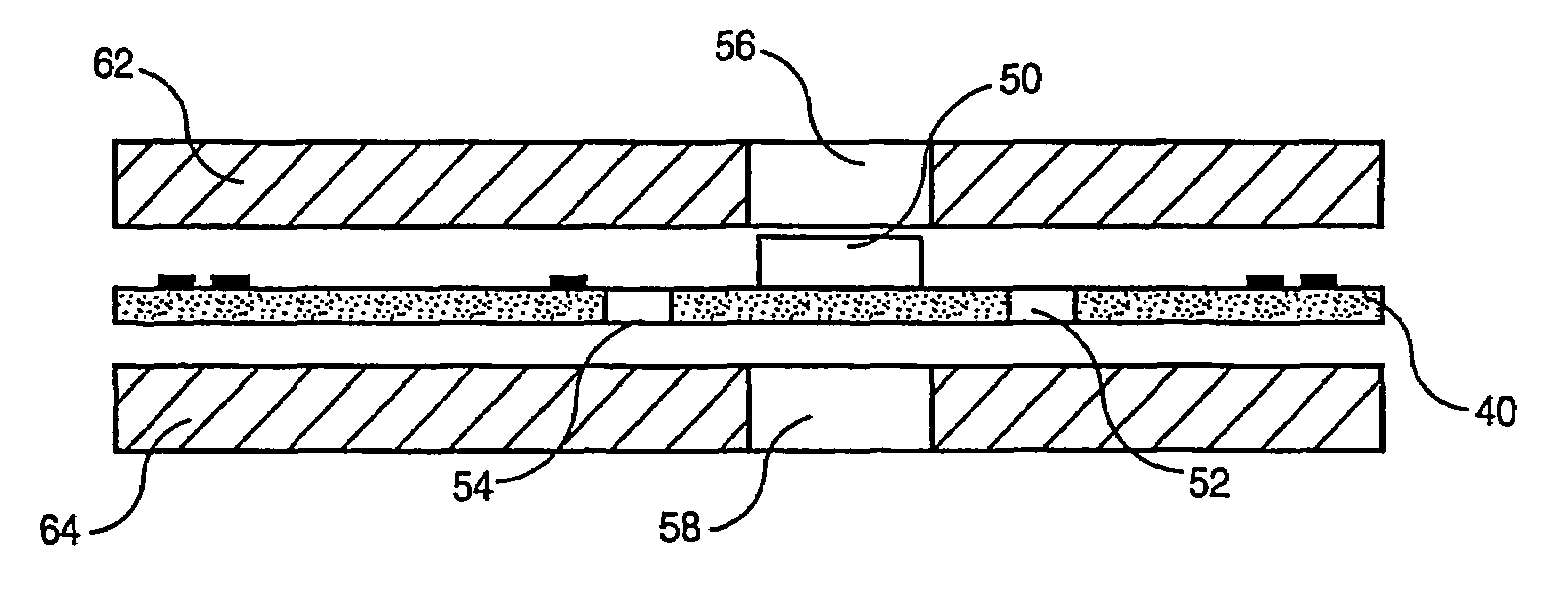 Method of producing a contactless chip card or a contact/contactless hybrid chip card with improved flatness