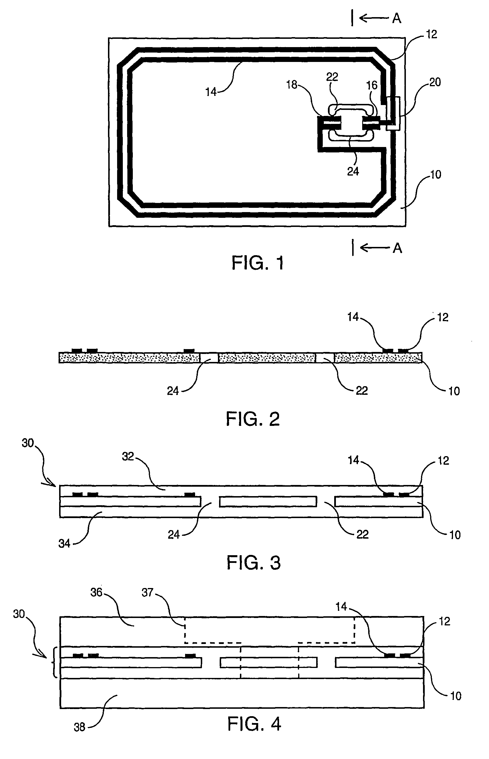 Method of producing a contactless chip card or a contact/contactless hybrid chip card with improved flatness