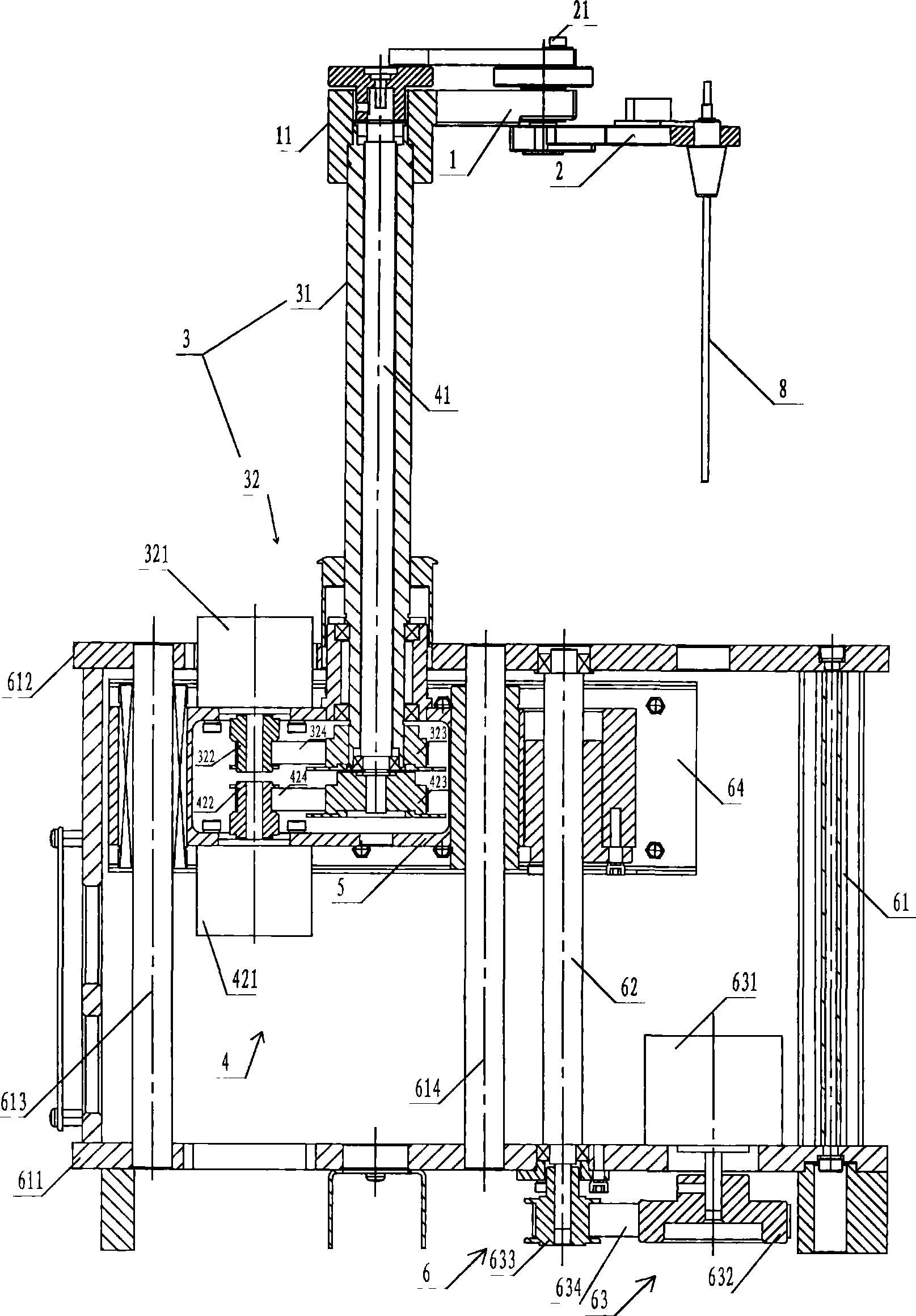 Three-dimensional mechanical hand