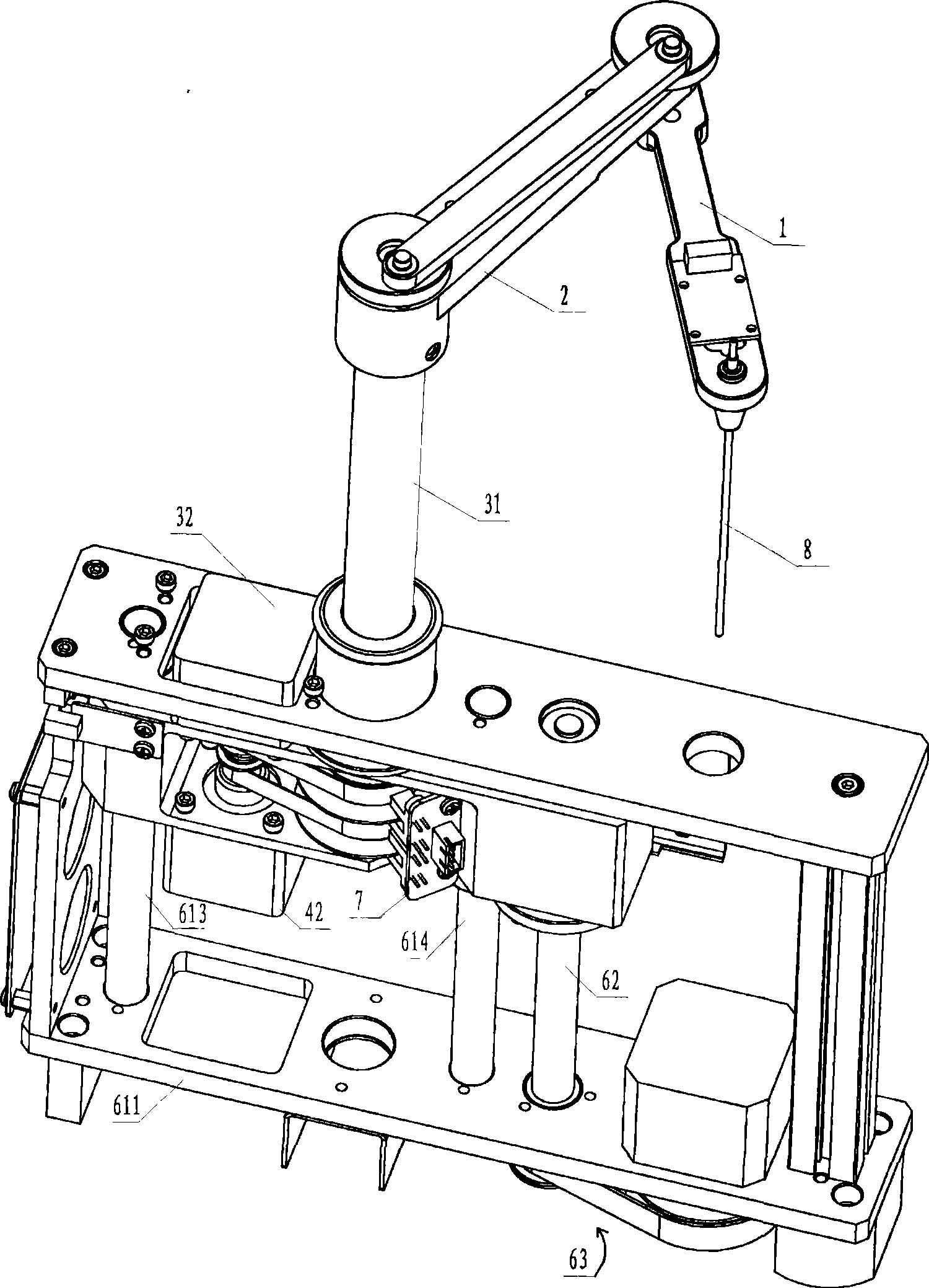 Three-dimensional mechanical hand