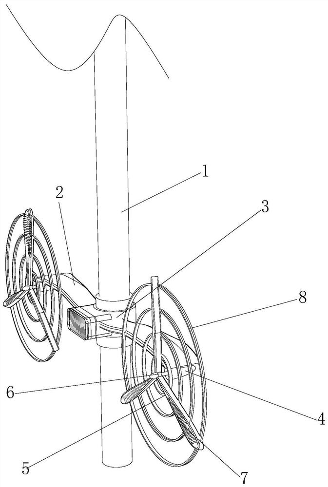 Anti-winding tidal power generation device