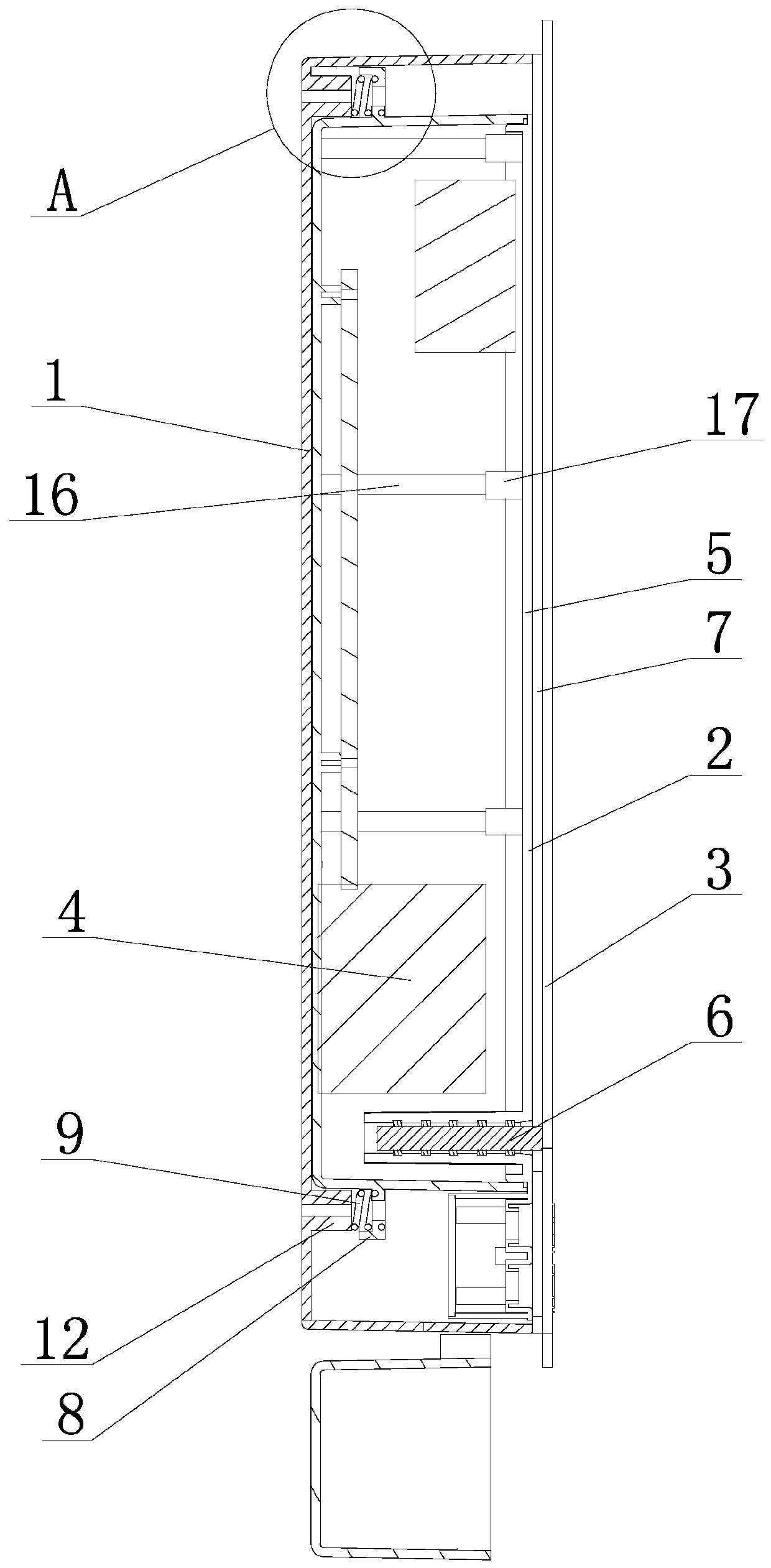 Integrated water heater with adjustable assembly