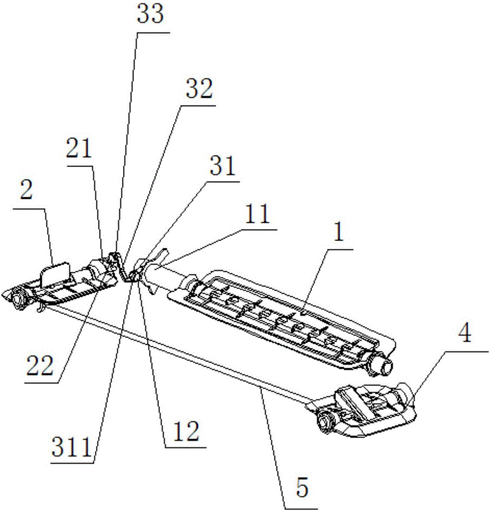 Mechanism which links ventilation doors through simulating joint control