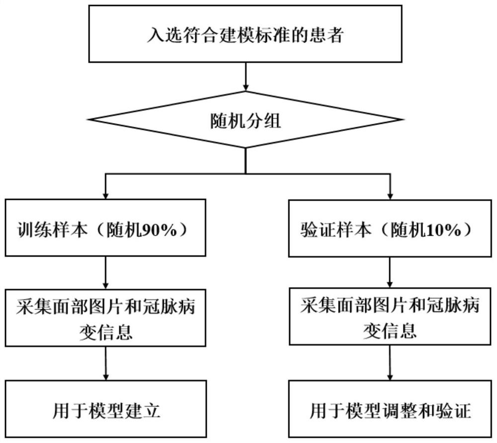 System for predicting coronary heart disease onset risk through facial picture analysis