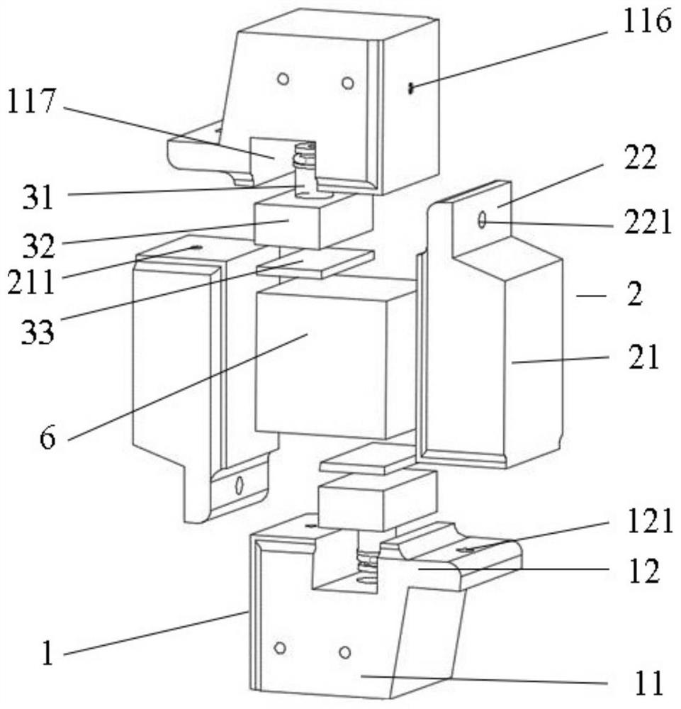 High-temperature and high-pressure true triaxial direct shear fracture seepage coupling testing device and use method thereof