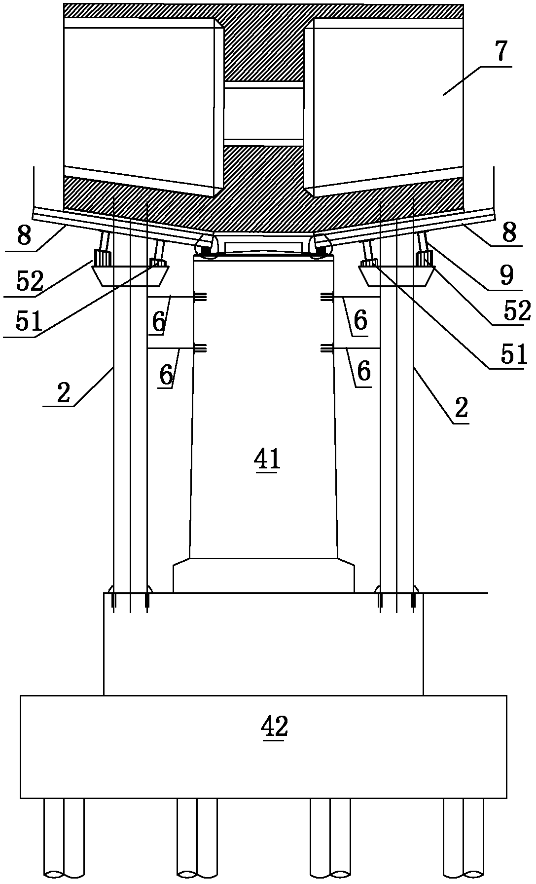 Quick construction method for segment No.0 of continuous beam