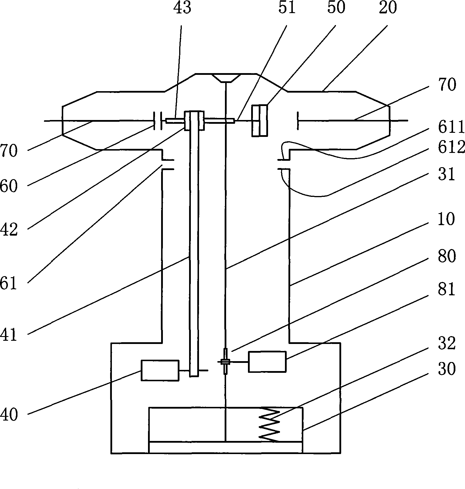 Rotating tower type tool magazine knife-selecting device of numerically controlled machine