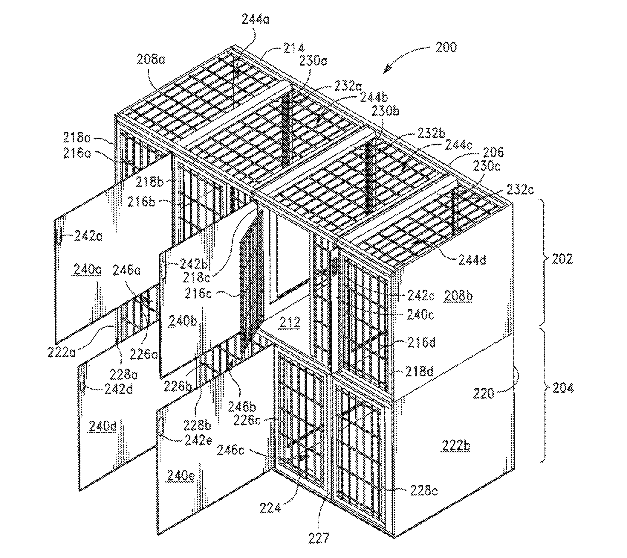 Animal Cage having a Removable Divider with Door