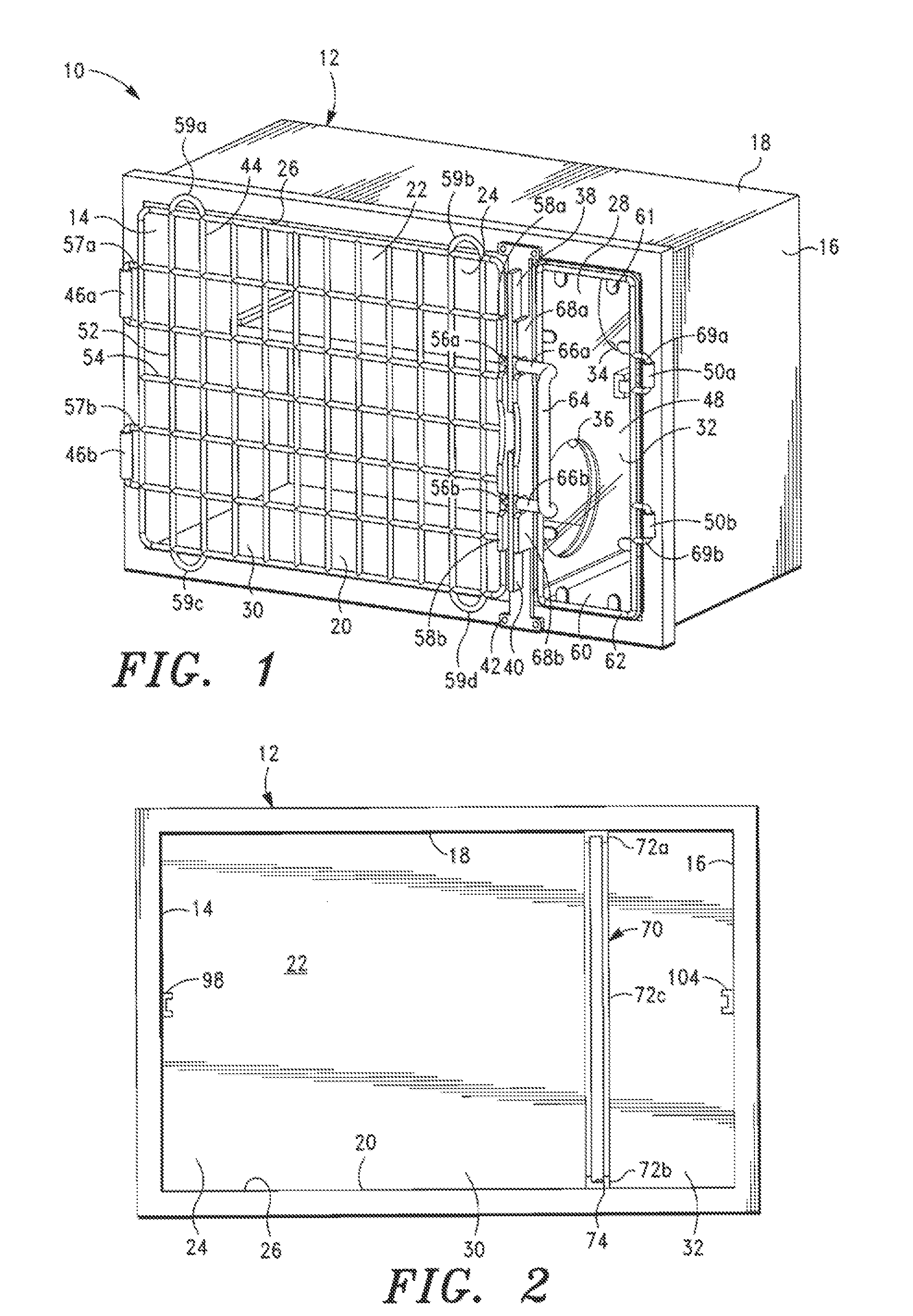 Animal Cage having a Removable Divider with Door