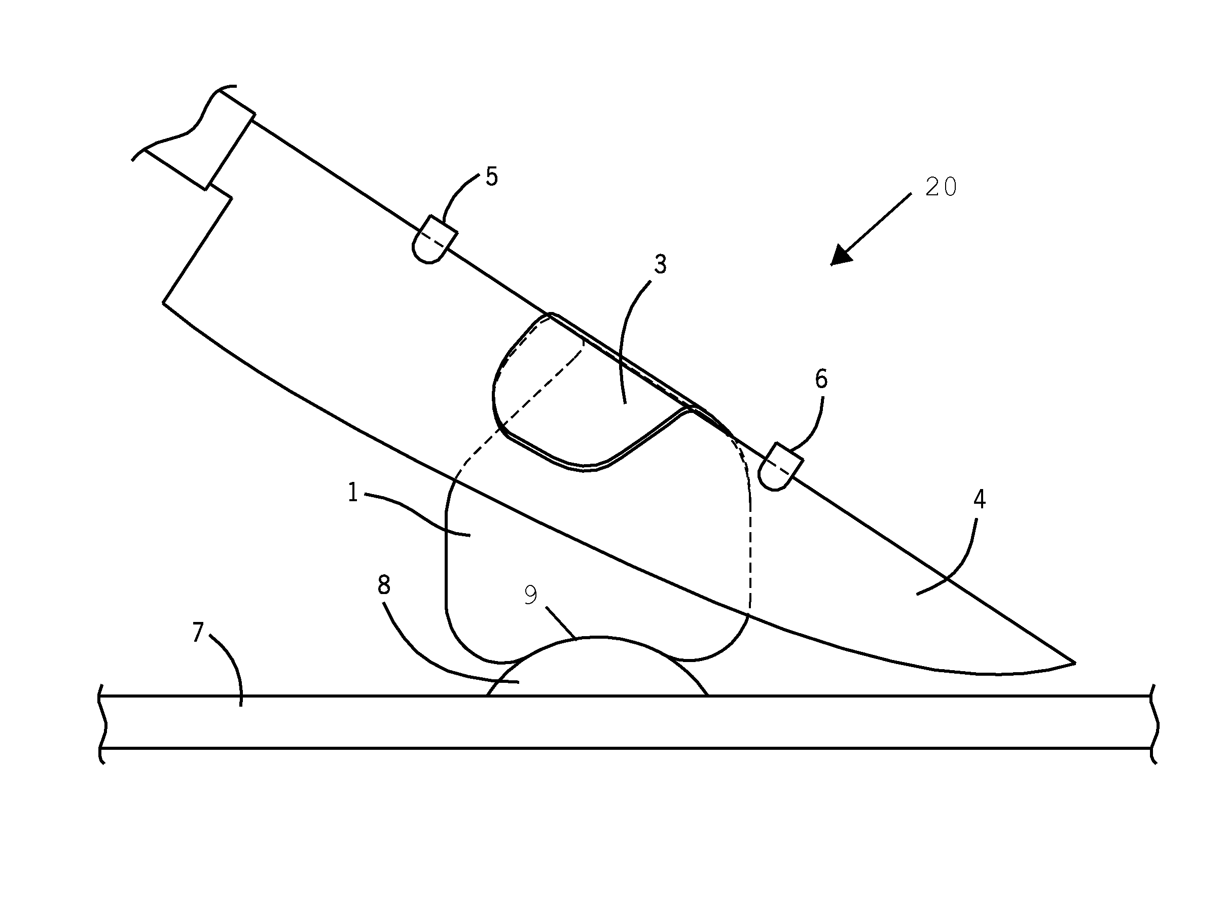 Method and system for training a user to correctly use a knife