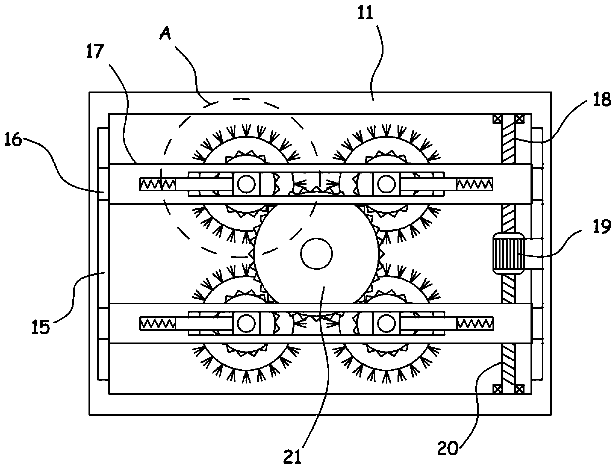 Livestock breeding livestock watering trough inner wall cleaning device