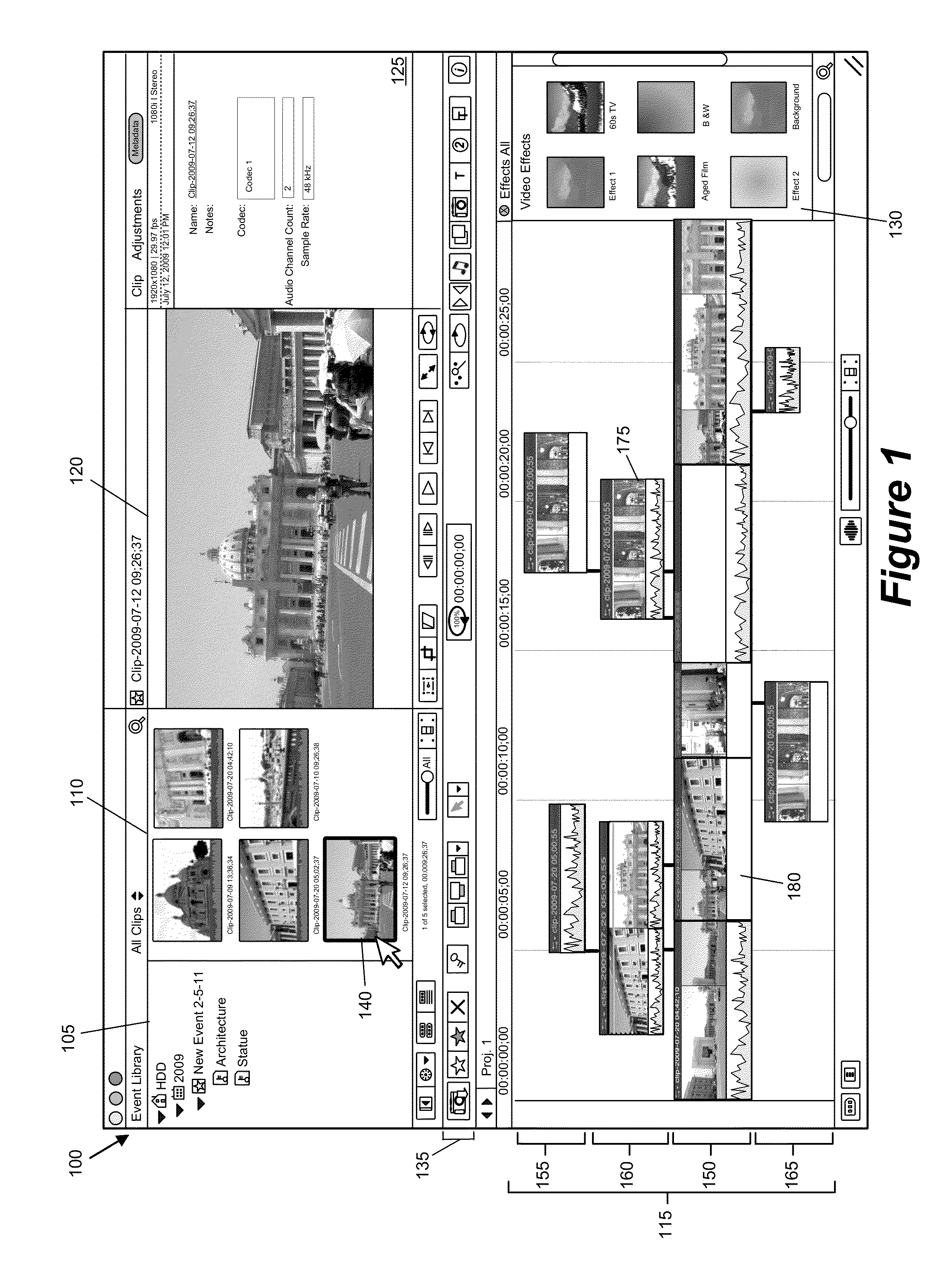 Anchor override for a media-editing application with an anchored timeline