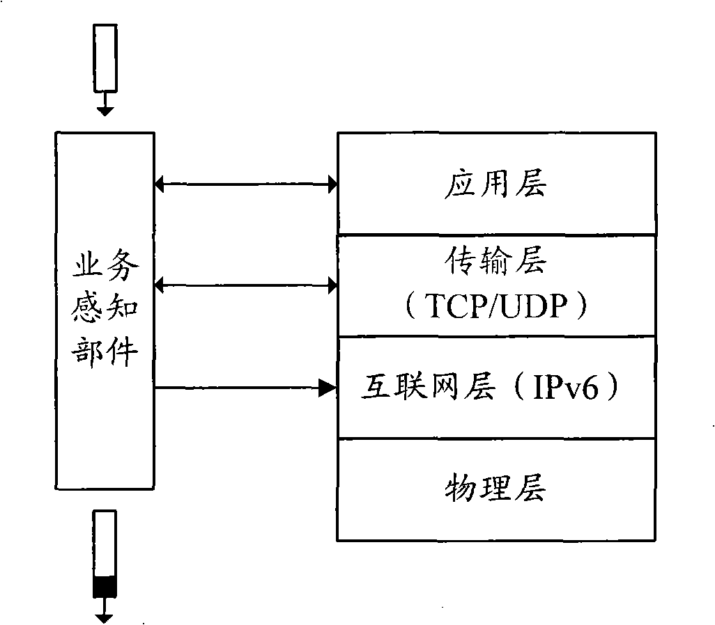 System and method for implementing self-governing QoS based on service network differentiation and IPv6 spreading head