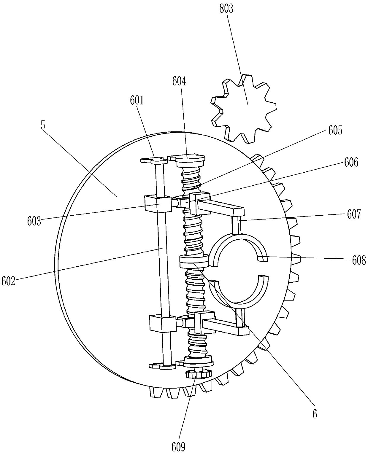 Large-diameter screw tightening supporting equipment