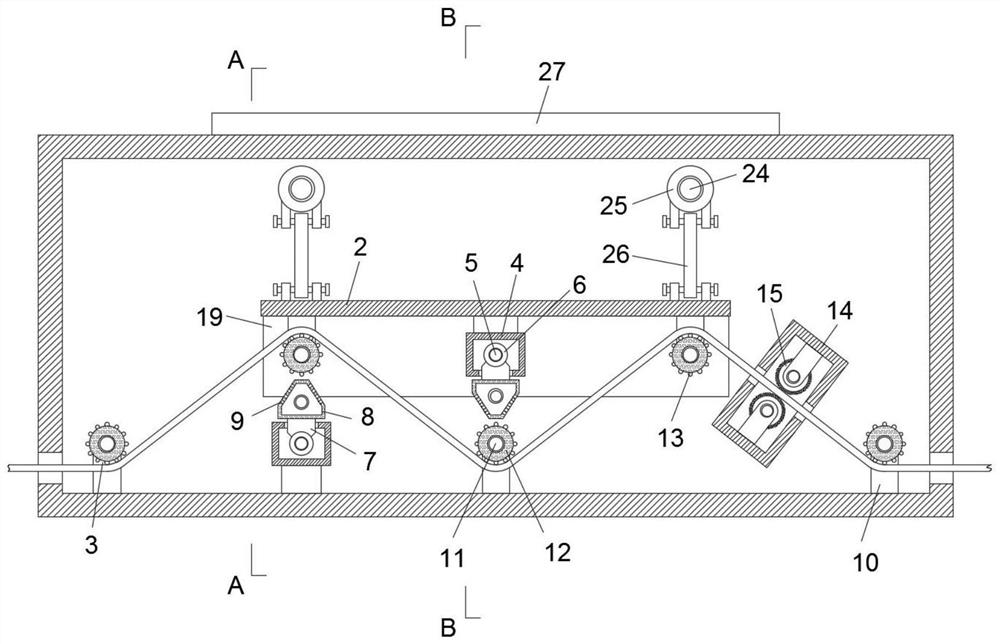 Drying device for decorative paper production