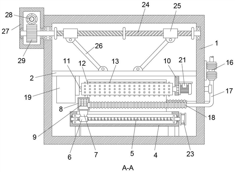 Drying device for decorative paper production