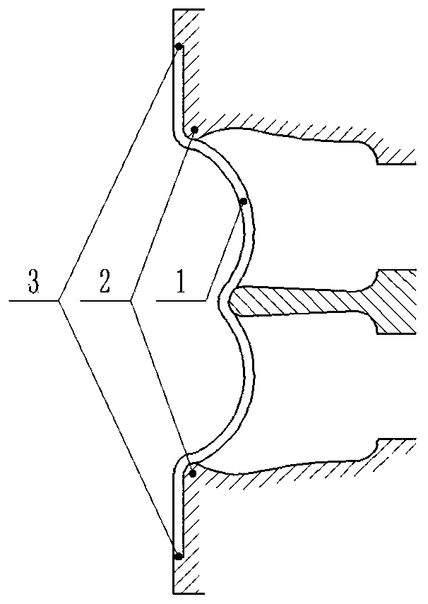 3D hydraulic forming method for special-shaped sealing ring of aero-engine