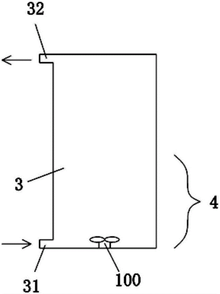 Method and reactor for million kilowatt nuclear power station to process radioactive wastewater