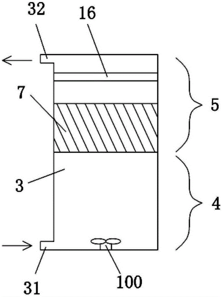 Method and reactor for million kilowatt nuclear power station to process radioactive wastewater