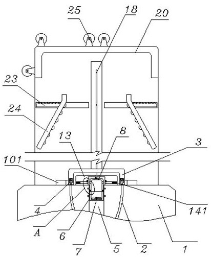 Cross-linked film blow molding device