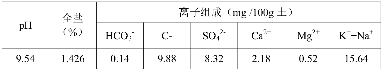 Road base mixture taking saline-alkali soil as raw material and preparation method of road base