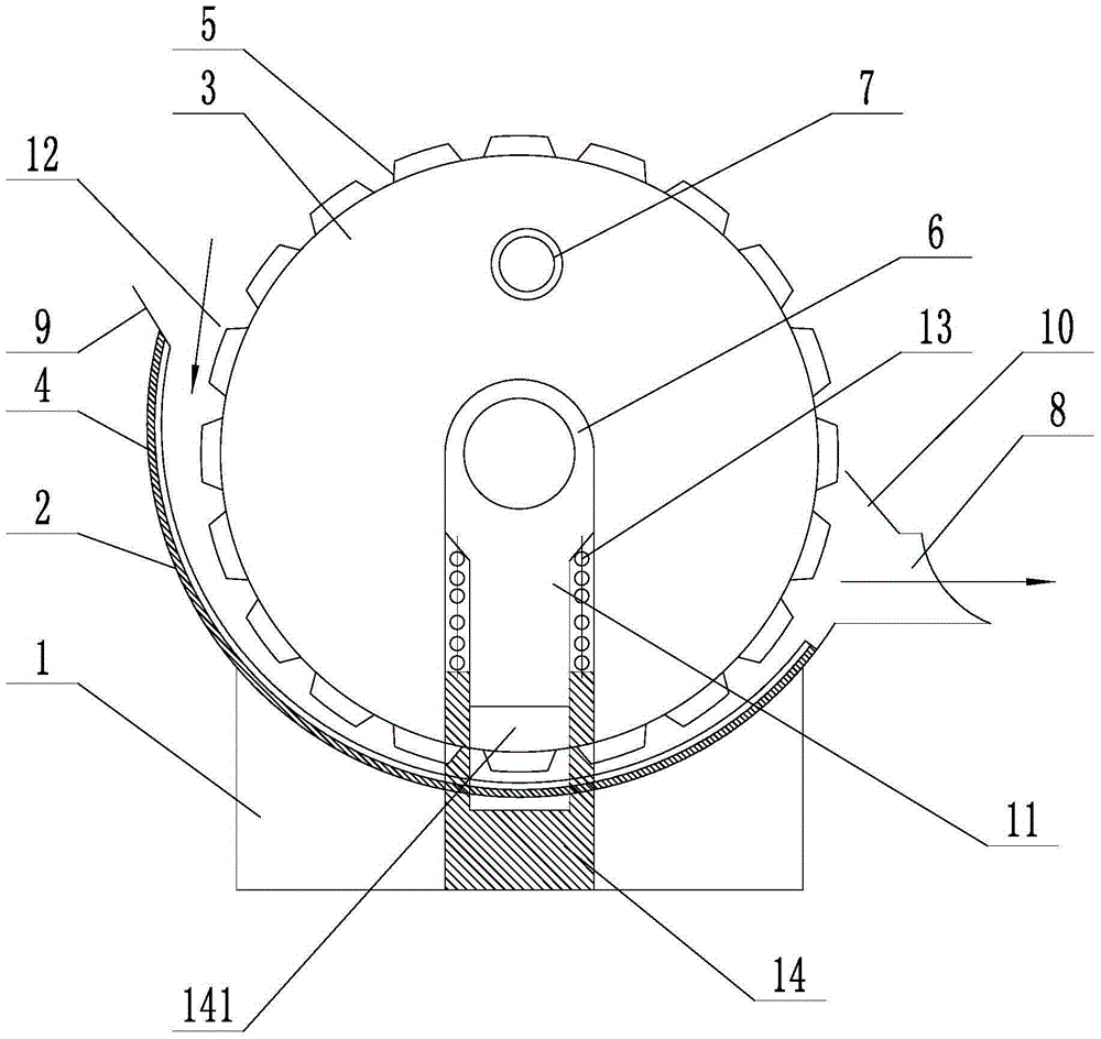 Chestnut husking device