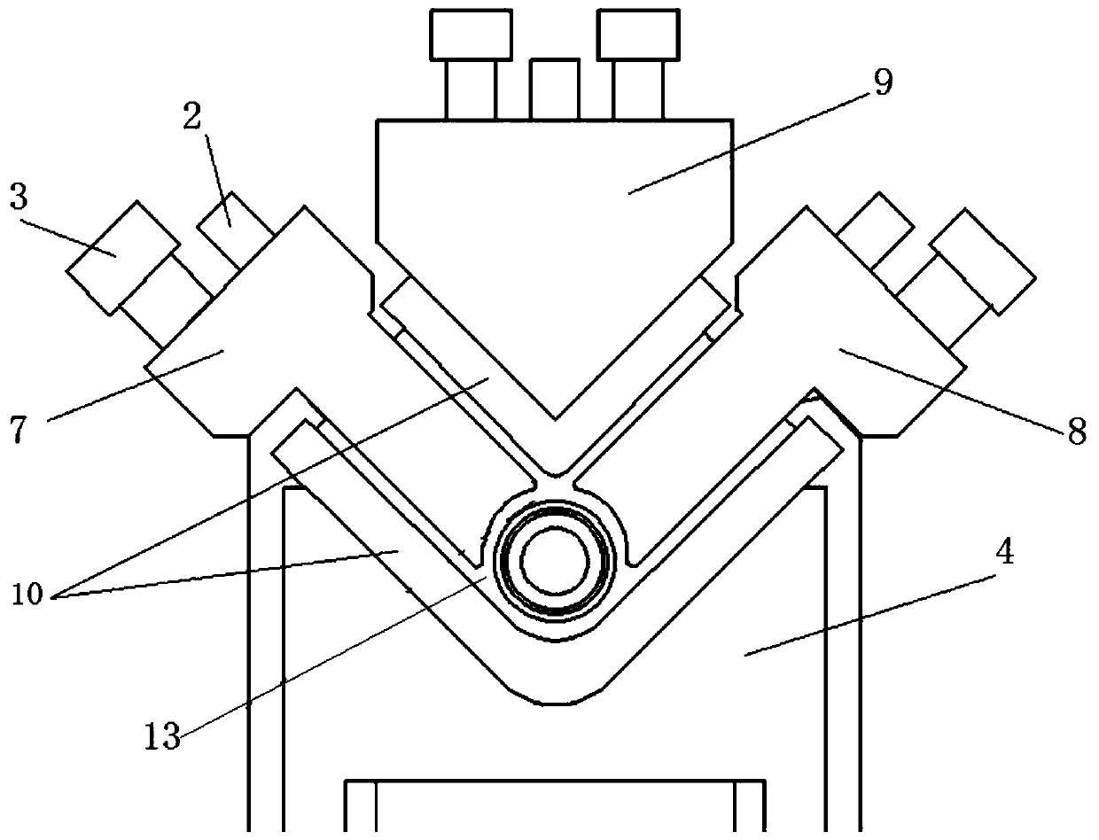 Forming die for composite dual-insertion lug piece of solar energy unmanned aerial vehicle engine compartment