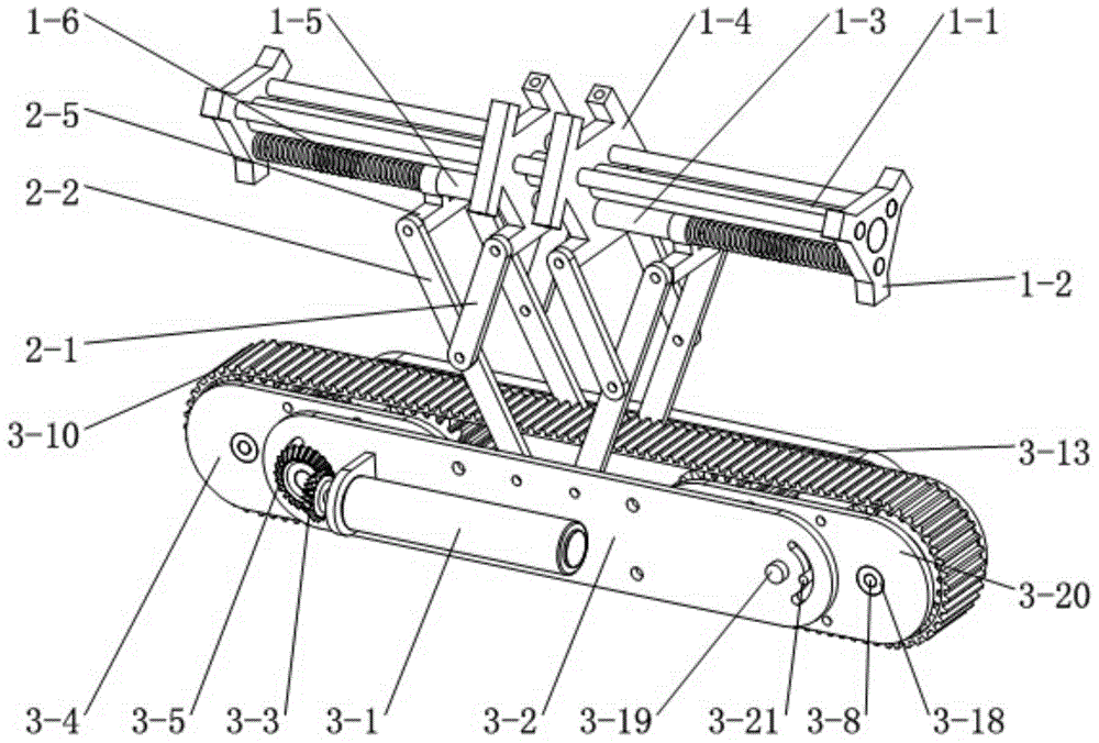 Changeable parallelogram crawler-type in-pipe mobile operation robot