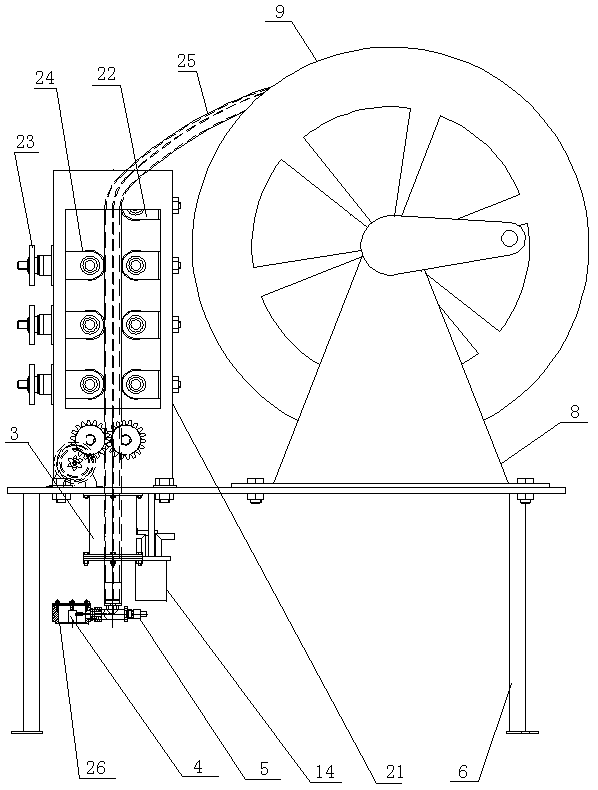 Storage tank floor corrosion built-in acoustic emission detection device