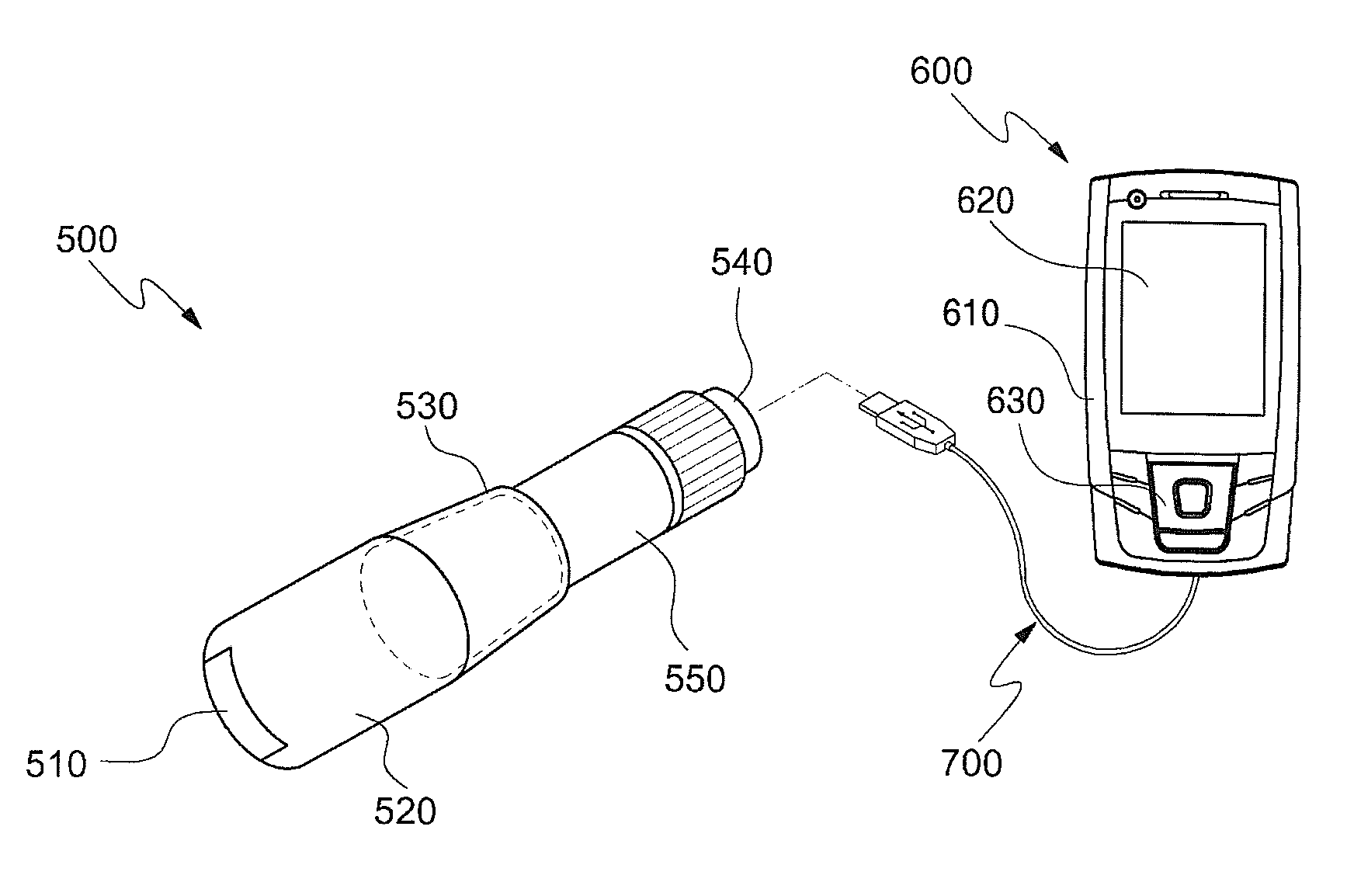 Microscope camera and mobile terminal having the same