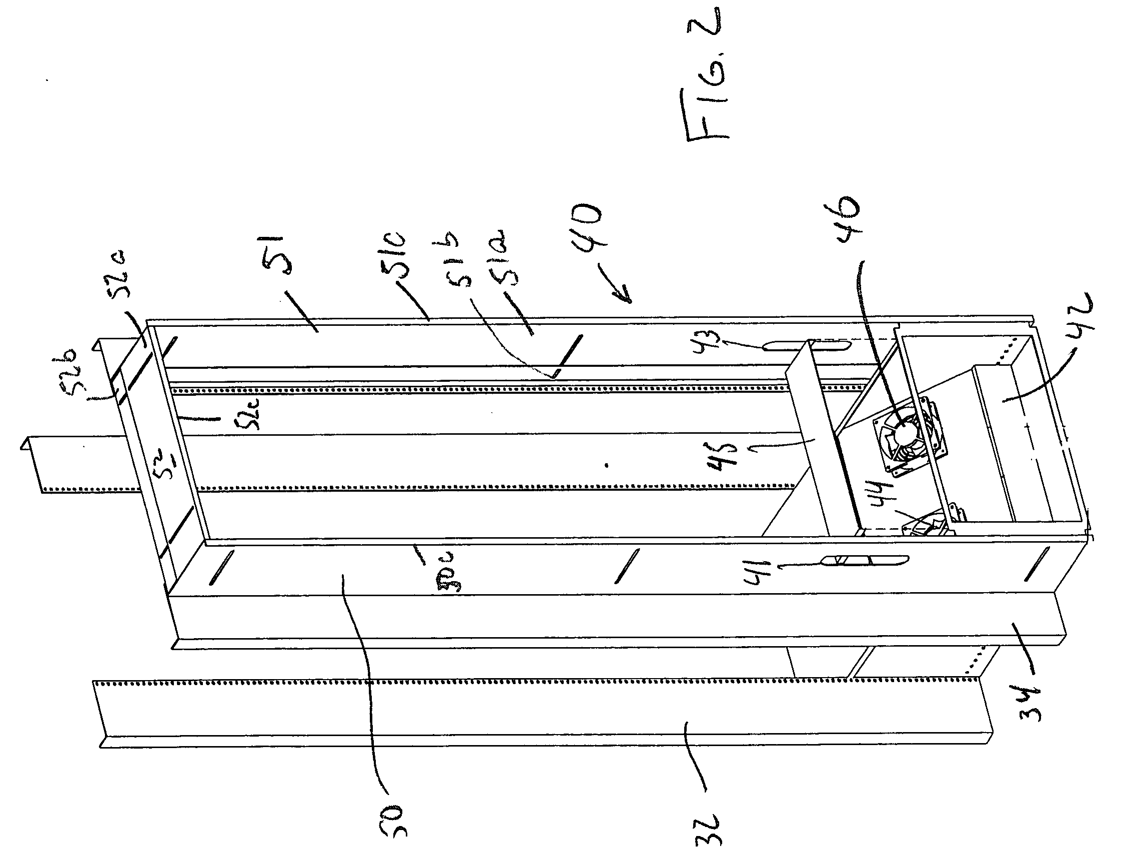 Air distribution arrangement for rack-mounted equipment