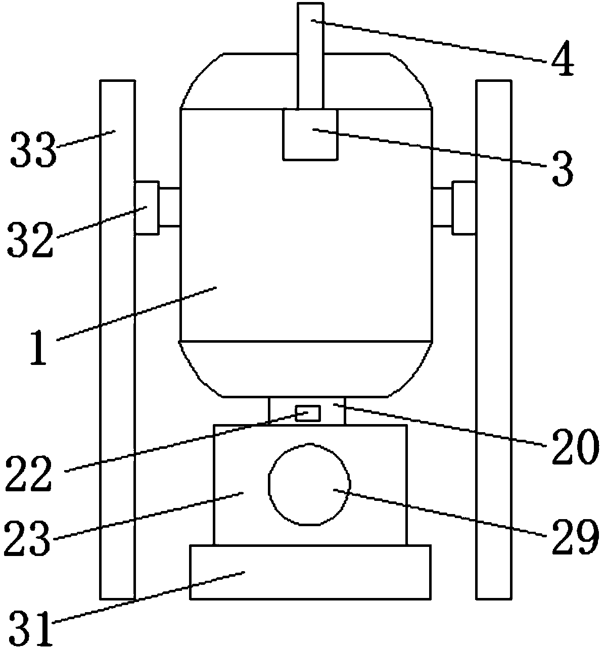 Stirring machine used on construction site