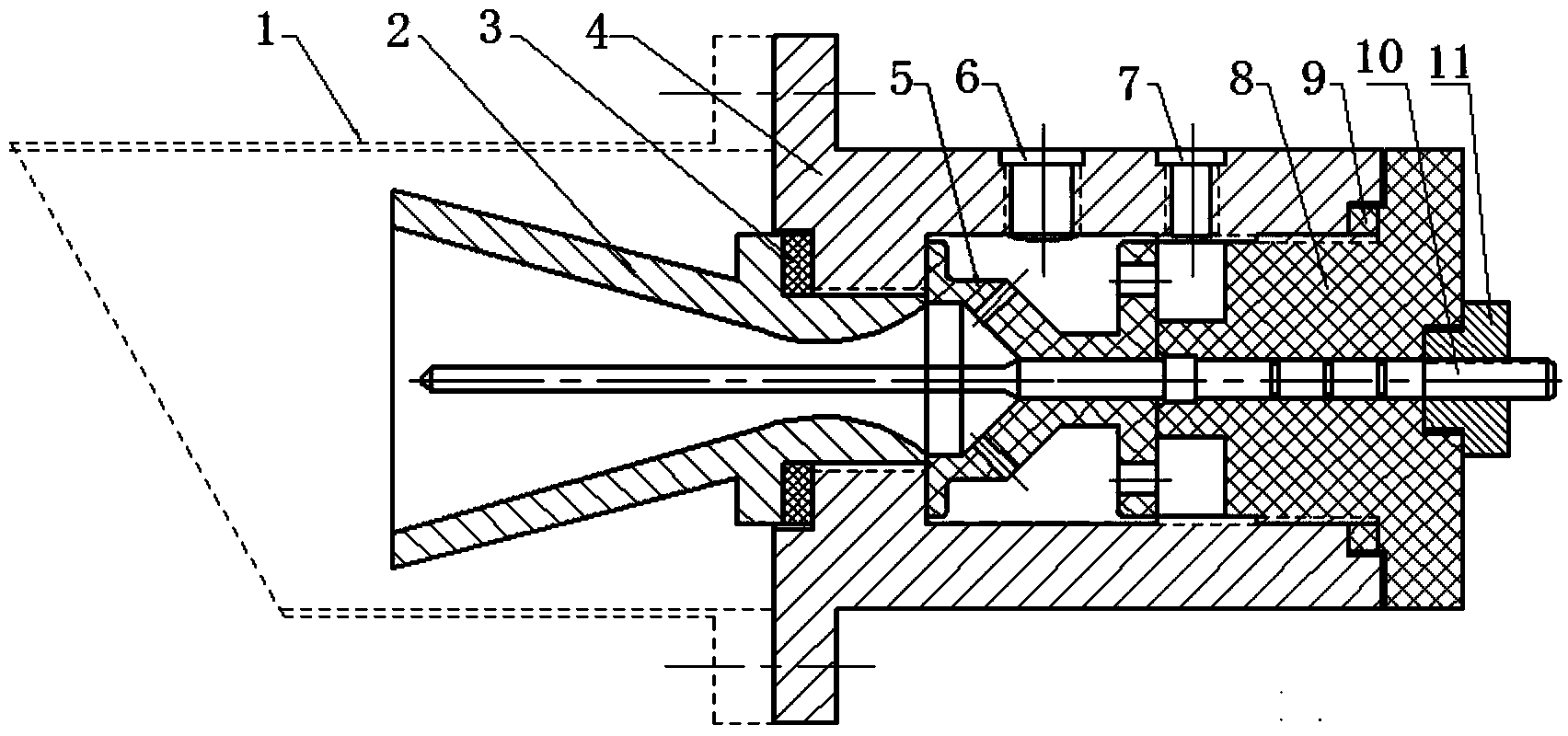 Sliding arc ignition device