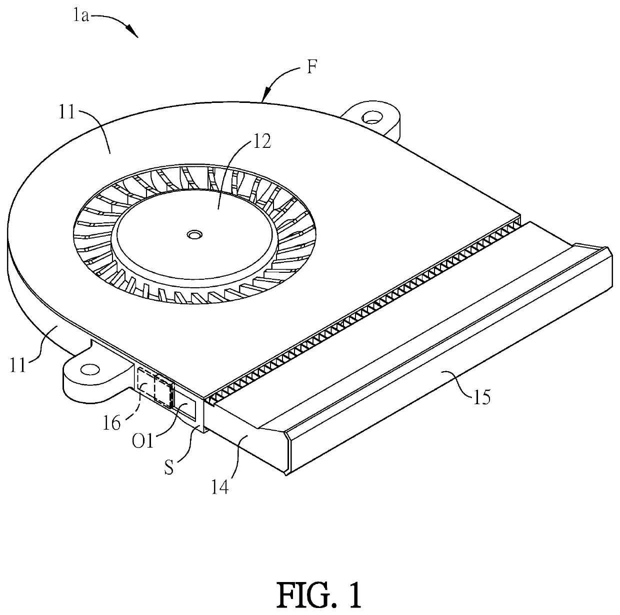 Heat dissipating fin assembly