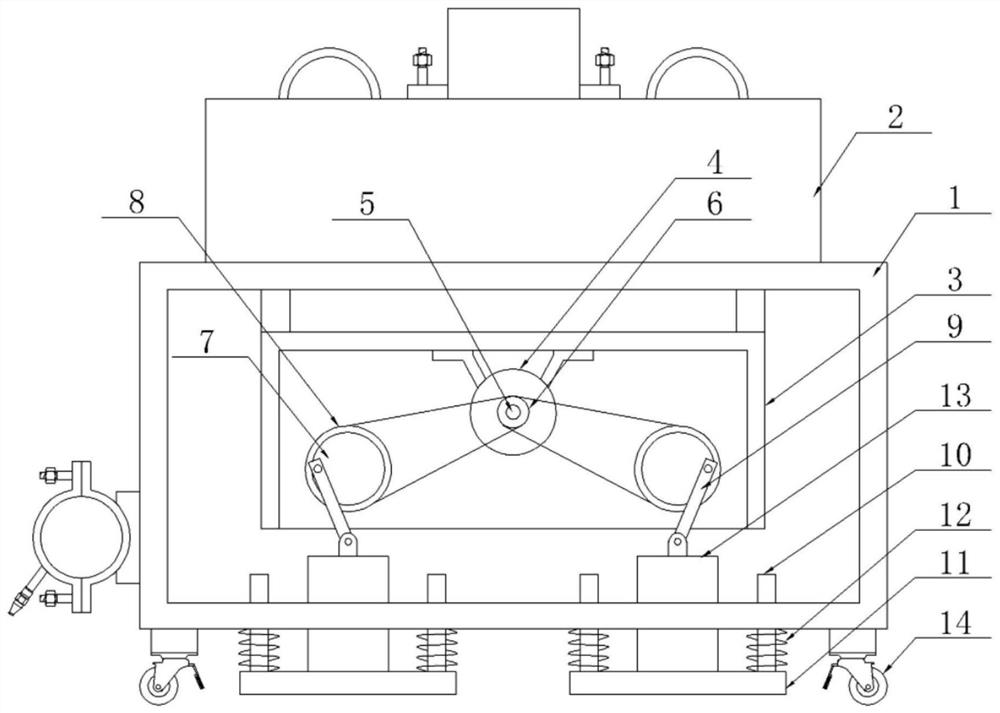 Dust removal device of tamping protection mechanism for rapid tamping machine