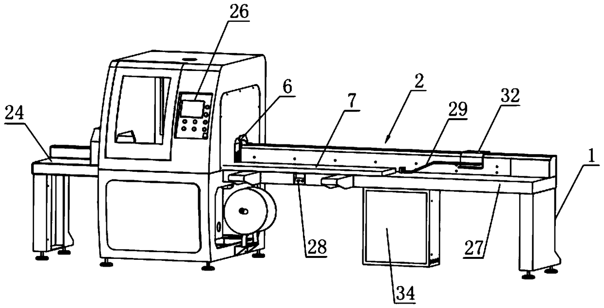 Fully-automatic production line for producing wooden pier