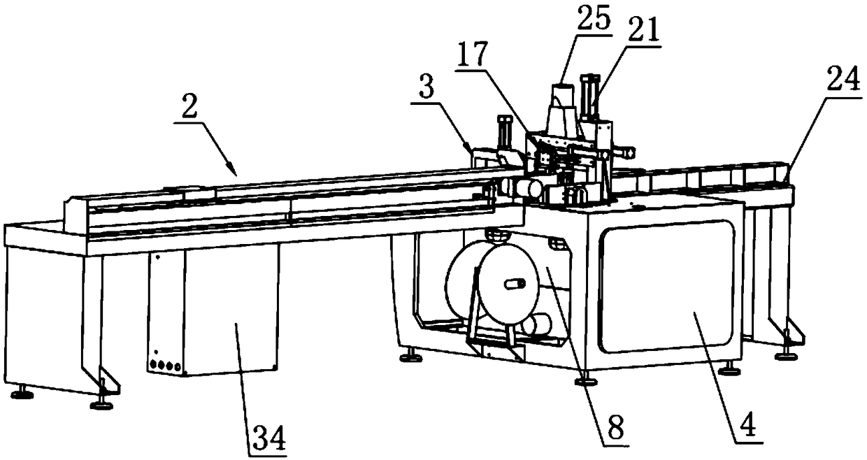 Fully-automatic production line for producing wooden pier