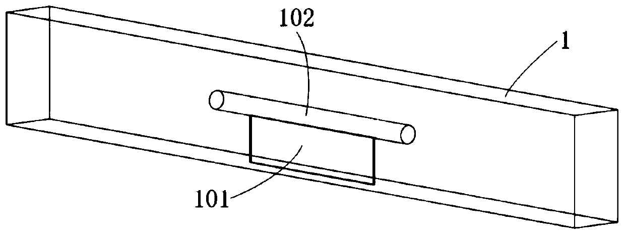 Energy dissipation beam embedded with viscoelastic layer